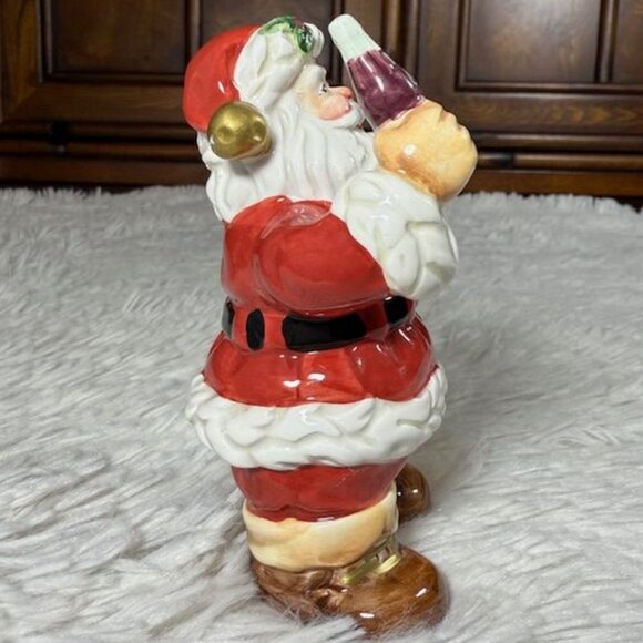 Vintage Coca-Cola Ceramic Santa and Christmas Tree Salt and Pepper Shakers Set - Picture 6 of 15